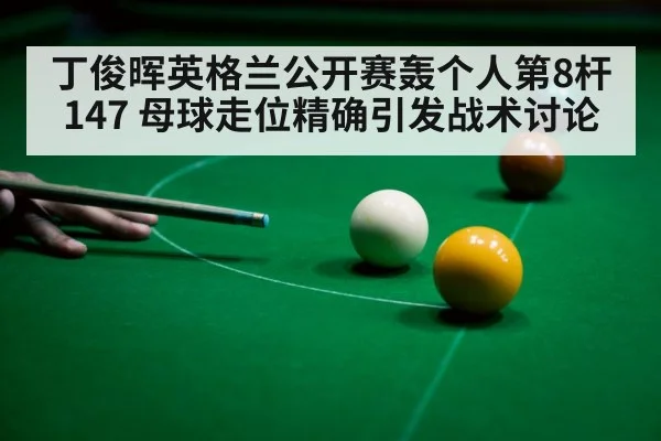 丁俊晖英格兰公开赛轰个人第8杆147 母球走位精确引发战术讨论